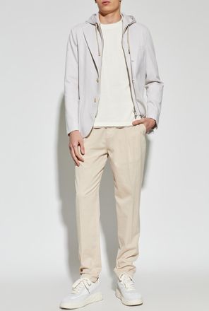Eleventy Tapered Leg Trousers, Mens, Beige