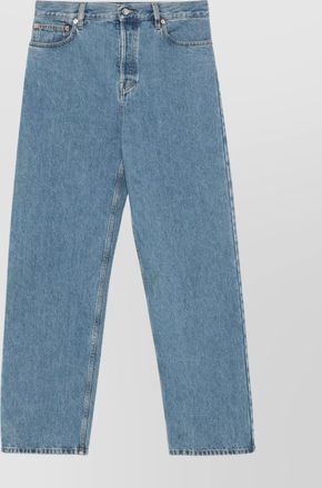 Gucci bleached denim wide-leg jeans