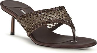 Le Silla Womens Gilda Sandals Fondente Goatskin-Hircus Goatskin Goatskin/hircus