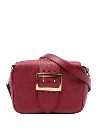 Burberry 2000-2017 Small Soft Grained Calfskin Buckle crossbody bag - Red