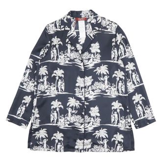 Max Mara Light Jackets, female, Blue, Size: S Dionigi Jacket