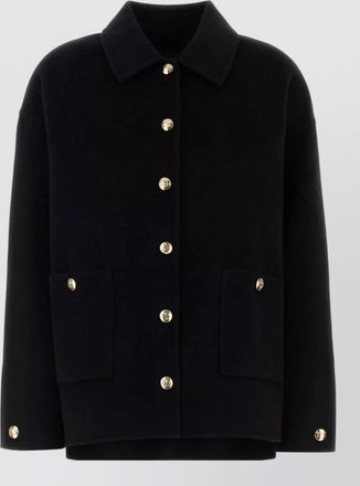 Anine Bing cashmere single-breasted coat