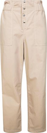 Marni High Waist Front Closure Cropped Pants