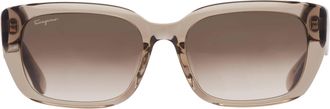 Ferragamo Grey Rectangular Ladies Sunglasses SF1094SLB 310 55