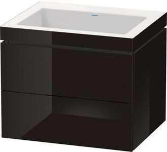 Duravit Duravit - Lavamanos L-cube Con Base Mural, 60x48 Cm, 2 Cajones, Sin