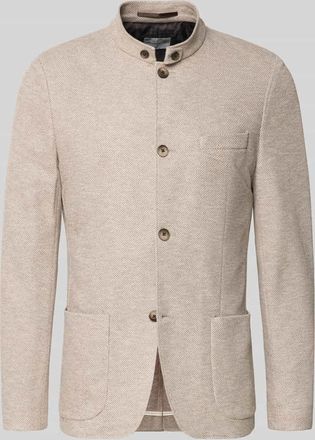 Roy Robson Slim Fit Sakko mit Stehkragen in Beige, Gr&ouml;&szlig;e 102