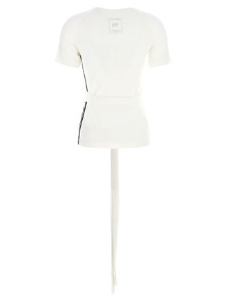 Yohji Yamamoto Waist-Tie Lyocell T-Shirt - White