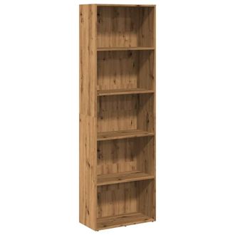 Berkfield Home Bookcase Artisian Oak 60x30x189 cm Engineered Wood in Brown | Size: 60 x 30 x 189 cm