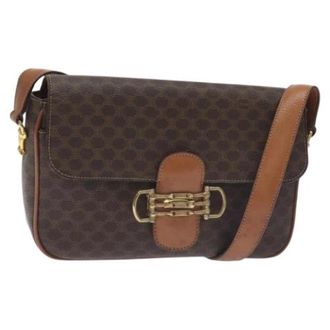 Celine Pre-owned Leather celine-bags - Dames - Vintage Schoudertas - Bruin - ONE Size - Leer - Vintage