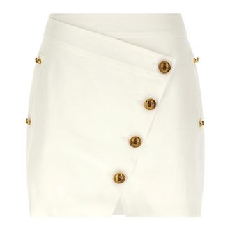 Elisabetta Franchi Dames, Rokken, Wit, Maat: XS Katoen