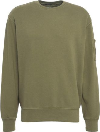 C.P. Company Olive Crew Neck Sweatshirt