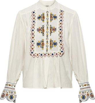 Isabel Marant Dames, Blouses & Shirts, Wit, Maat: M Linnen
