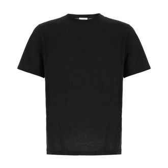 Saint Laurent T-Shirts, male, Black, S, Casual Cotton T-Shirt for Men