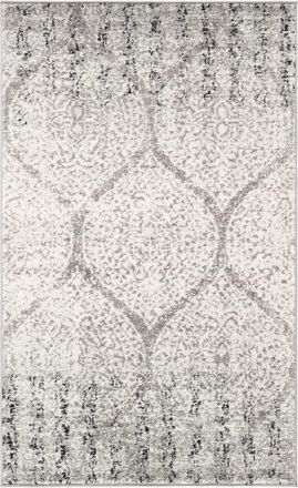 Safavieh Alfombra contempor&aacute;neo de polipropileno gris/blanco, 122 x 183 cm