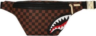 Sprayground Haai Sawtooth Heuptas met Rits - Heren - Heuptassen - Bruin - ONE Size - Tassen