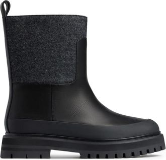 12 Storeez Stivaletti con design a inserti - Nero