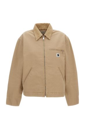 Carhartt Work in Progress Dearborn Cotton Canvas Jacket with Zip Closure