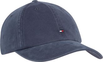 Tommy Hilfiger Mens Cotton 85 Logo Adjustable Baseball Cap, Aegean Sea, One Size