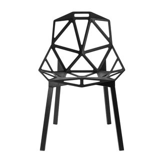 MAGIS Chair One Stapelstuhl, Aluminium eloxiert schwarz / schwarz