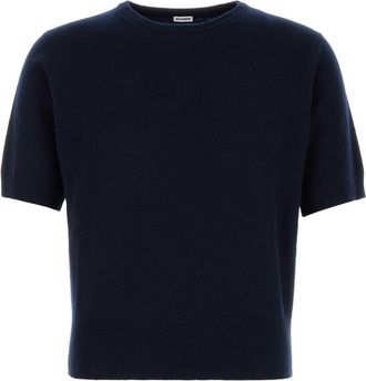 Jil Sander Midnight Blue Wool Blend Sweater