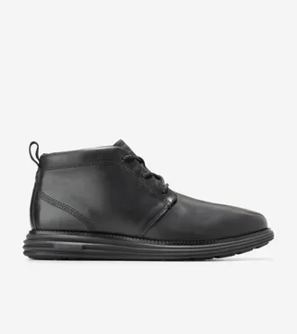 Cole Haan Mens &Oslash;riginal Grand Remastered Waterproof Chukka Boots - Black Size 10.5