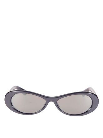 Jacquemus Elongated Oval Glossy Frame Sunglasses