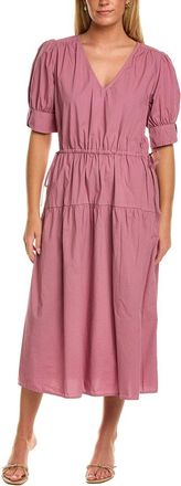 Velvet Velvet By Graham & Spencer Lianna Short Sleeve Midi Dress