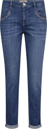Mos Mosh Slim-fit Jeans - Dames - Slim Fit Jeans - Blauw - W25 - Katoen - Jeans