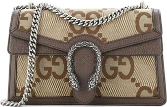 Gucci Dionysus Bag Jumbo GG Canvas Small shoulder bag - Bruin