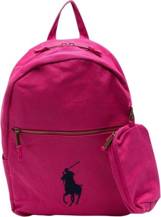 Polo Ralph Lauren Tassen, Dames, Roze, ONE Size, Polyester, Pony Rugzak