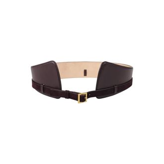 Amato Daniele Belts, female, Brown, Size: S Vintage Port Belt