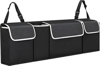 No Brand Organizador De Maletero, Bolsa De Almacenamiento, Bolsa Para Maletero, Organizador De Coche, Bolsa Para Coche Con Velcro, Plegable, Resistente Al Agua