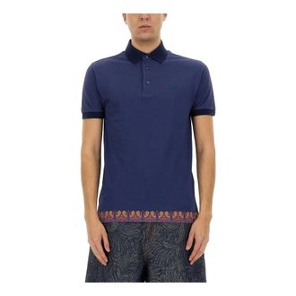 Etro Etro, Polo Shirts, male, Blue, Size: M Polo Roma