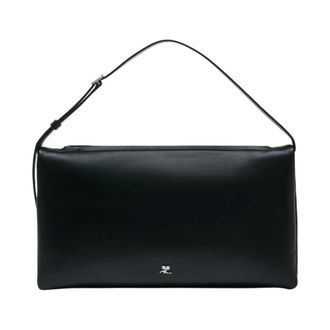 Courr&egrave;ges Handbags, female, Black, ONE SIZE, Cuff Shoulder Bag