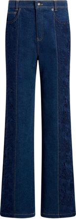 Cinq &agrave; Sept Pantaloni in pizzo - Blu