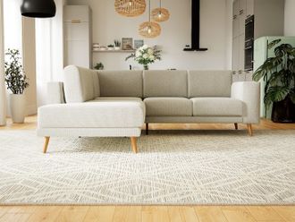 MYCS Ecksofa Lichtgrau - Flexible Designer-Polsterecke, L-Form: Beste Qualität, einzigartiges Design - 238 x 81 x 214 cm, konfigurierbar