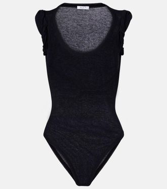 Alaia Ribbed-knit bodysuit