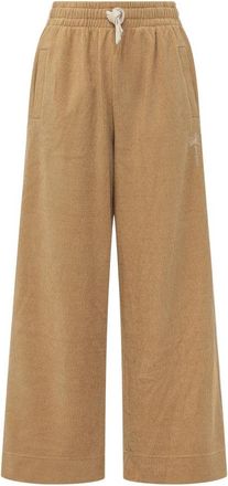 Palm Angels Wijde Broek - Dames - Wijde Broeken - Beige - S - Broeken