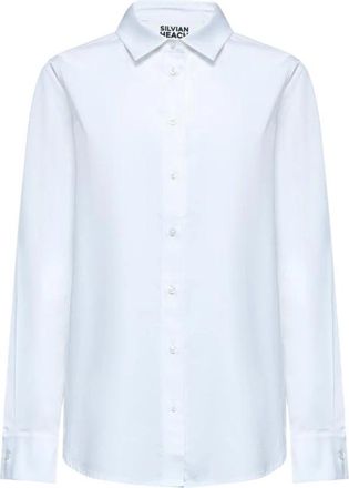 Silvian Heach Klassieke witte blouse - Dames - Overhemden - Wit - M - Katoen - Overhemden