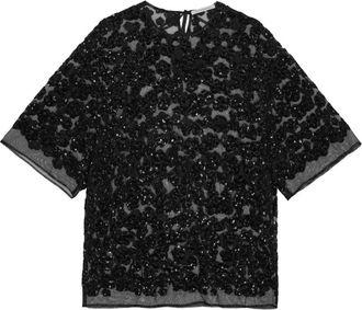 Cecilie Bahnsen Blusa Asra - Nero