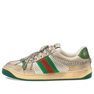 Gucci (WMNS) Gucci Screener Sports Shoe White Green 570903-0YI20-9582