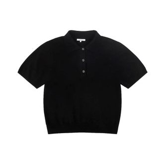 Entire studios Entire Studios - Short Sleeve Knit Polo - Heren - Tops - Zwart - Maat: Xs/S Wol