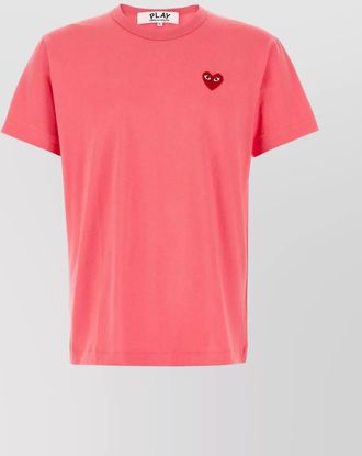 Comme Des Gar&ccedil;ons crew neck logo patch t-shirt