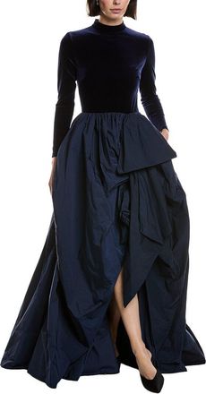 Marchesa Stretch Velvet Gown
