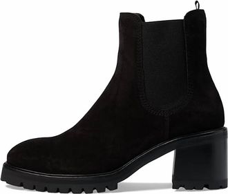 Pedro Garcia Womens Zona Lugsole Ankle Boots In Black Velour