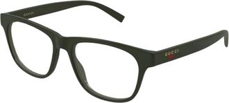 Gucci Optical Frame - Heren - Brillen - Groen - 55 MM - Accessoires