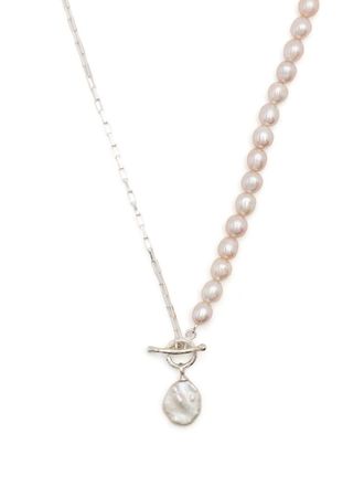 Dower & Hall Luna freshwater pearl-embellished necklace - White