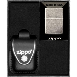 OEM Encendedor Zippo Plata Antigua Set De Regalo N.&ordm; 3