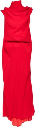 Samuel Gui Yang Abito con finitura testurizzata - Rosso