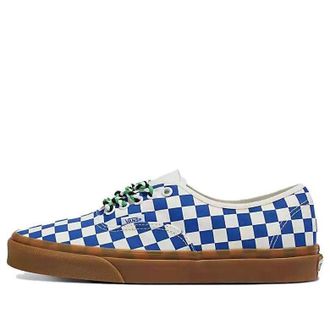 Vans Authentic Checkerboard Shoes Blue White Gum VN0009PVY6Z